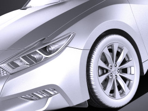 Nissan Maxima 2017 vray 3D Model