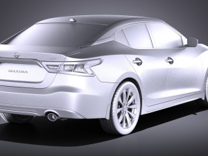 Nissan Maxima 2017 vray 3D Model