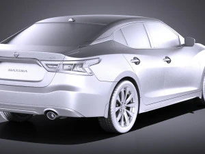 Nissan Maxima 2017 vray 3D Model