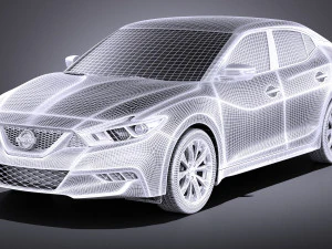 Nissan Maxima 2017 vray 3D Model