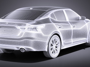 Nissan Maxima 2017 vray 3D Model