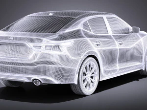 Nissan Maxima 2017 vray 3D Model