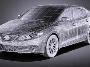 Nissan Maxima 2017 vray 3D Model