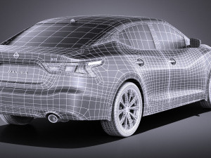 Nissan Maxima 2017 vray 3D Model