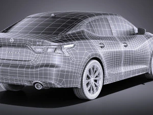 Nissan Maxima 2017 vray 3D Model