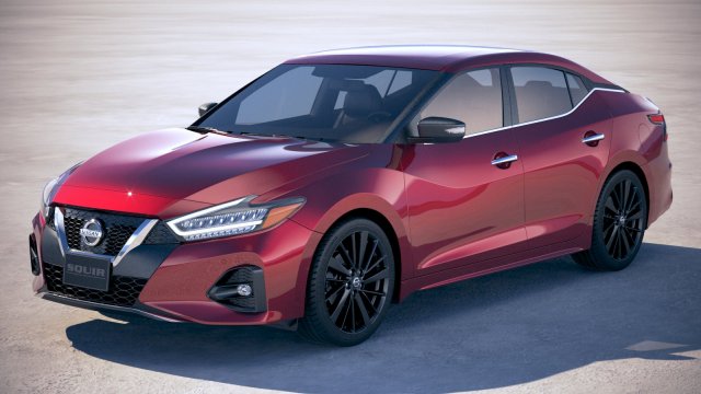 Nissan Maxima 2019 Modèle 3D .c4d .max .obj .3ds .fbx .stl .blend 