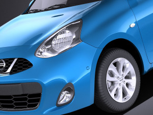 Nissan Micra 2016 vray Modelo 3D