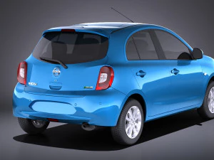Nissan Micra 2016 vray 3D Model