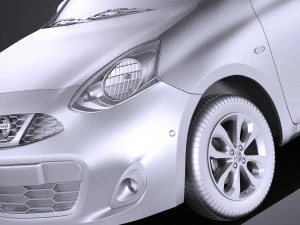 Nissan Micra 2016 vray 3D Model
