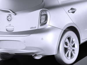 Nissan Micra 2016 vray Modelo 3D