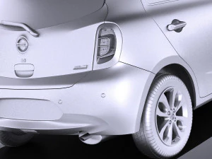 Nissan Micra 2016 vray 3D Model