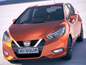Nissan Micra 2017 3Dモデル