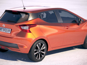 Nissan Micra 2017 3Dモデル