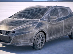 Nissan Micra 2017 3D Model