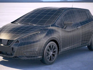 Nissan Micra 2017 3D Model