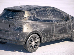 Nissan Micra 2017 3D Model