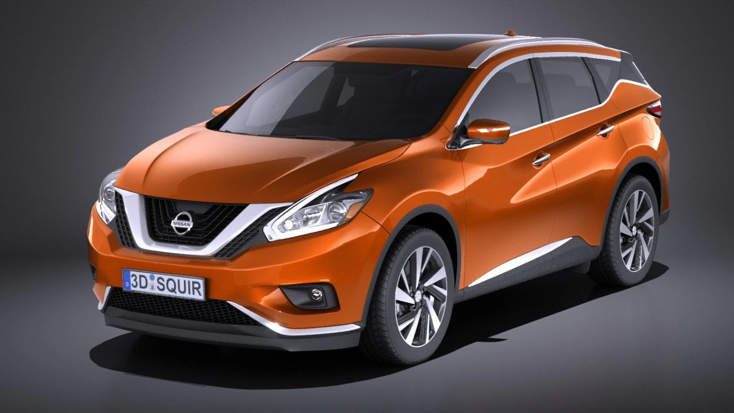 Nissan Murano 2017 vray 3D Model .c4d .max .obj .3ds .fbx .stl .blend