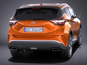 Nissan Murano 2017 vray 3D Model