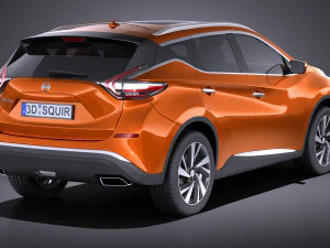 Nissan Murano 2017 vray 3D Model