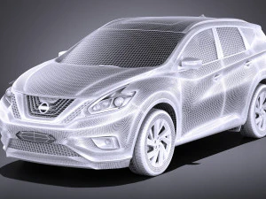 Nissan Murano 2017 vray 3D Model
