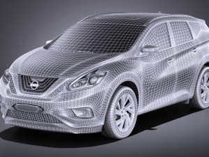 Nissan Murano 2017 vray 3D Модель