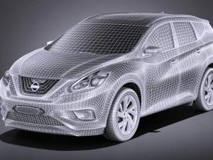 Nissan Murano 2017 vray 3D Model