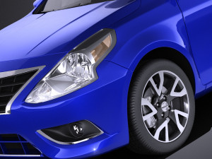Nissan Versa Sedan 2017 vray 3D Модель
