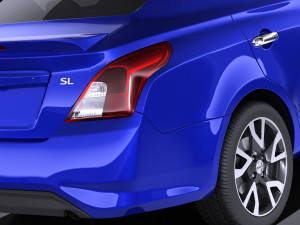 Nissan Versa Sedan 2017 vray 3D Модель