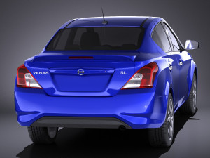 Nissan Versa Sedan 2017 vray 3D Модель