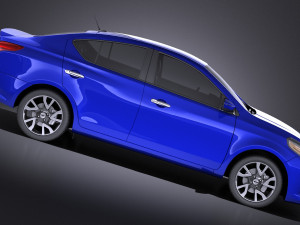 Nissan Versa Sedan 2017 vray 3D Модель