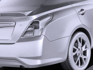 Nissan Versa Sedan 2017 vray 3D Модель