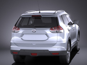 Nissan X-trail 2016 vray Modèle 3D