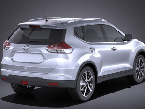 Nissan X-trail 2016 vray Modèle 3D