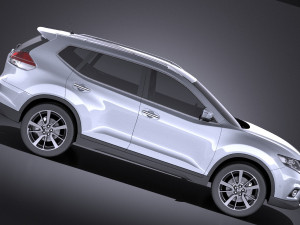 Nissan X-trail 2016 vray Modèle 3D