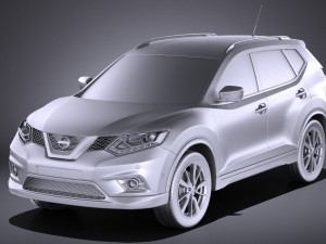 Nissan X-trail 2016 vray Modèle 3D