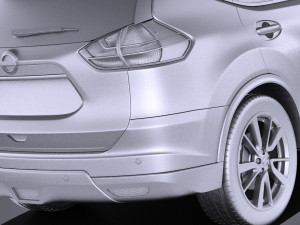 Nissan X-trail 2016 vray Modèle 3D
