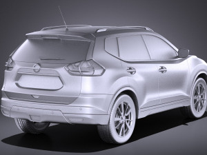 Nissan X-trail 2016 vray Modèle 3D