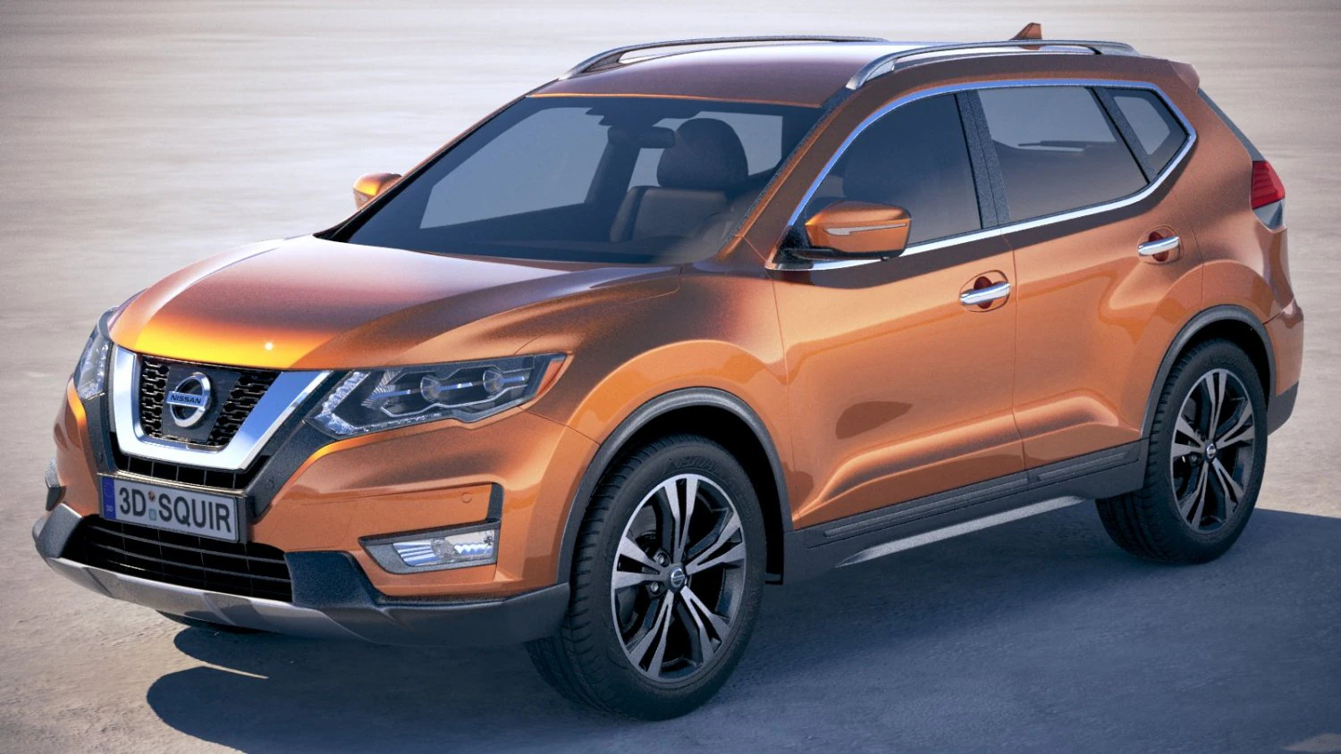 Nissan X-trail Crossover 2018 3D Model .c4d .max .obj .3ds .fbx .stl .blend 