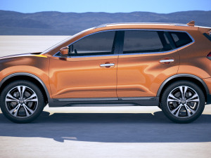 Nissan X-trail Crossover 2018 3D Modell