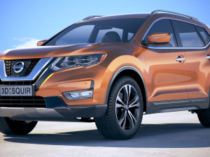 Nissan X-trail Crossover 2018 3D Modell
