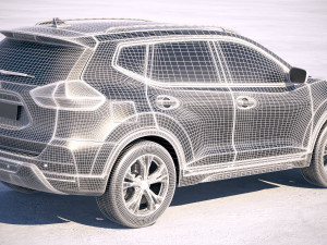 Nissan X-trail Crossover 2018 3D Modell