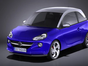 Opel Adam 2016 vray 3D Model