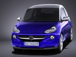 Opel Adam 2016 vray 3D Model
