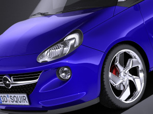 Opel Adam 2016 vray 3D Model