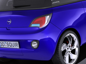 Opel Adam 2016 vray 3D Model