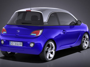 Opel Adam 2016 vray 3D Model