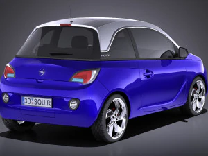 Opel Adam 2016 vray Modelo 3D