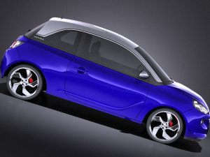 Opel Adam 2016 vray 3D Model