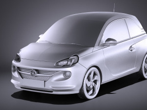 Opel Adam 2016 vray 3D Model