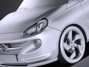 Opel Adam 2016 vray 3D Model